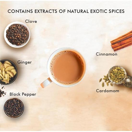 Octavius Indian Masala Premix Chai Tea-500 Gm Jar|1 Min Tea|Readymade Tea Mix|Masala Instant Tea Premix|Masala Chai|500 Gm Jar