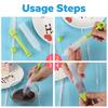 4-Head Piping Tip Set Silicone Chocolate Butter Piping Pen Piping Bags Piping Bottles Writing And Baking Tools