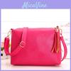 Colorful Pu Leather Women's Cross Body Bag With Tassels Small Size For Everyday Use