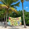Cute Doodle Stars Quick Drying Bath Towel Microfiber Beach Towel - Light Weight Swimming Camping  Yoga Beach Out