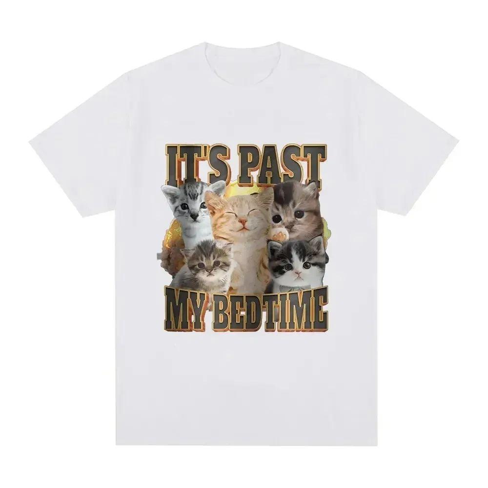 Funny Meme Top Sorry Im Just A Girl Funny Cat Fans Pattern TShirt Summer Y2k Fashion Tops Casual Loose Print Streetwear Unisex