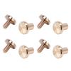 40Pcs 8 X 6mm Book Blinding Screw Rivet Zinc Alloy Secure Fixation Leather Binding Posts Bolts Nail for Belt Handbag