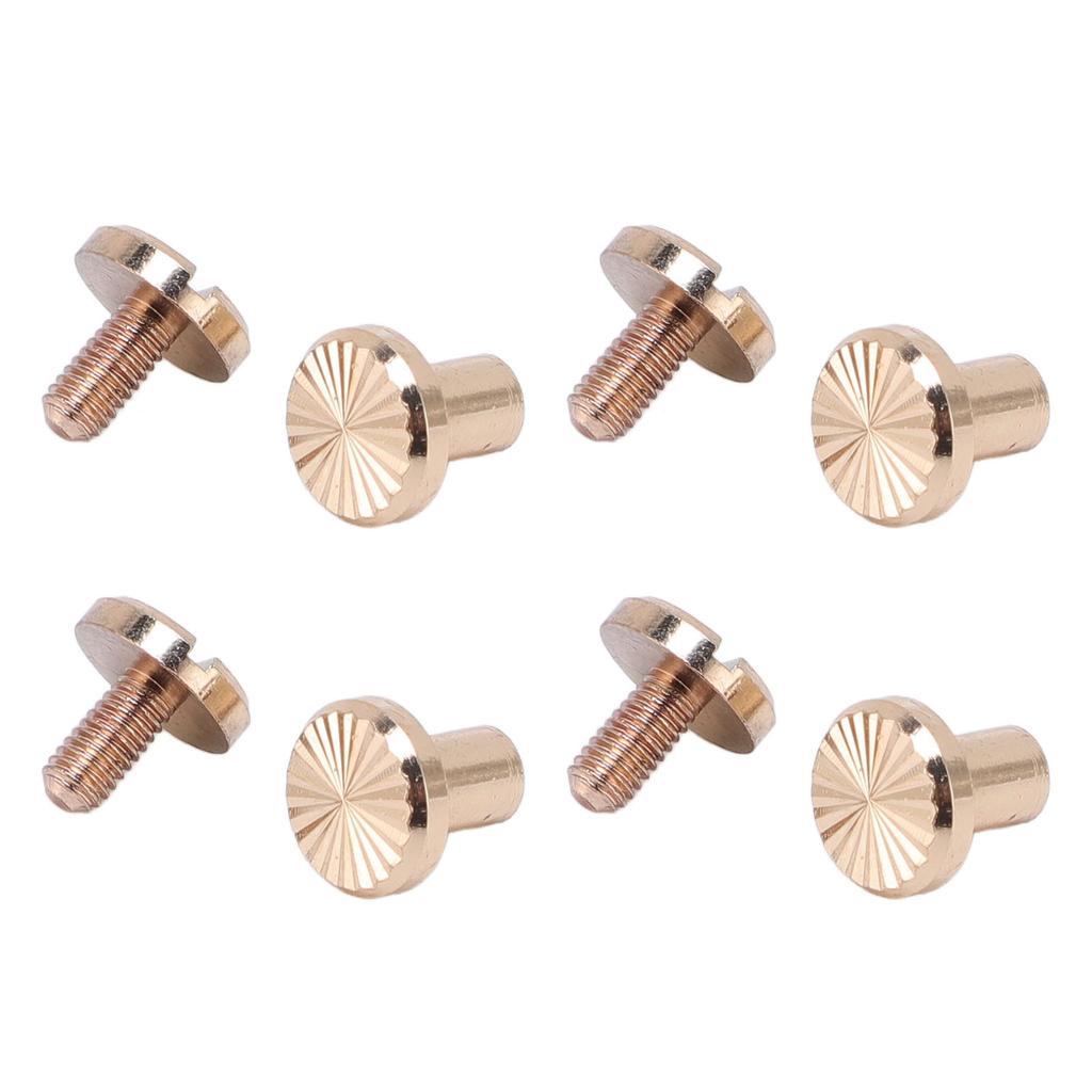 40Pcs 8 X 6mm Book Blinding Screw Rivet Zinc Alloy Secure Fixation Leather Binding Posts Bolts Nail for Belt Handbag
