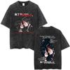 Gewaschenes Vintage My Chemical Romance The Black Parade Album Grafik T-Shirt Herren Damen Punk Emo Rock Übergroße T-Shirts Streetwear