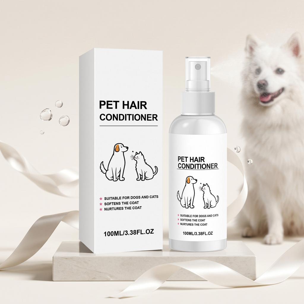 Weichmachendes Haarspray für Hunde und Katzen - Pflege-Spray für glänzendes, kämmbares Fell