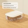 Vegetable & Meat Freezer Storage Box with Fruit Compartment