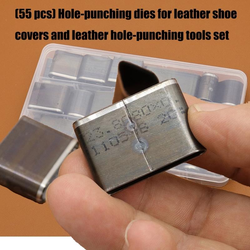 Elliptical Leather Punch Device Steel Ergonomic Handle for Belts Crafting Projects Accurate Hole Creation