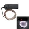 Cuttable Glowing Rope Lights Flexible Glow EL Wire Cable Neon Light Wire Noise Reduction with Battery Pack Enduring