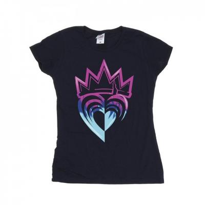 Womens/Ladies Descendants Pink Crown Cotton T-Shirt