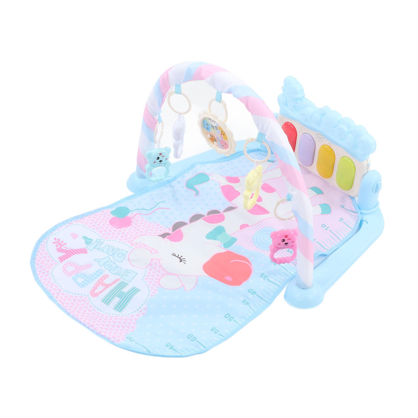 

Детский игровой коврик-тренажер Многофункциональный музыкальный развивающий коврик с подвесным пианино для новорожденных и малышей