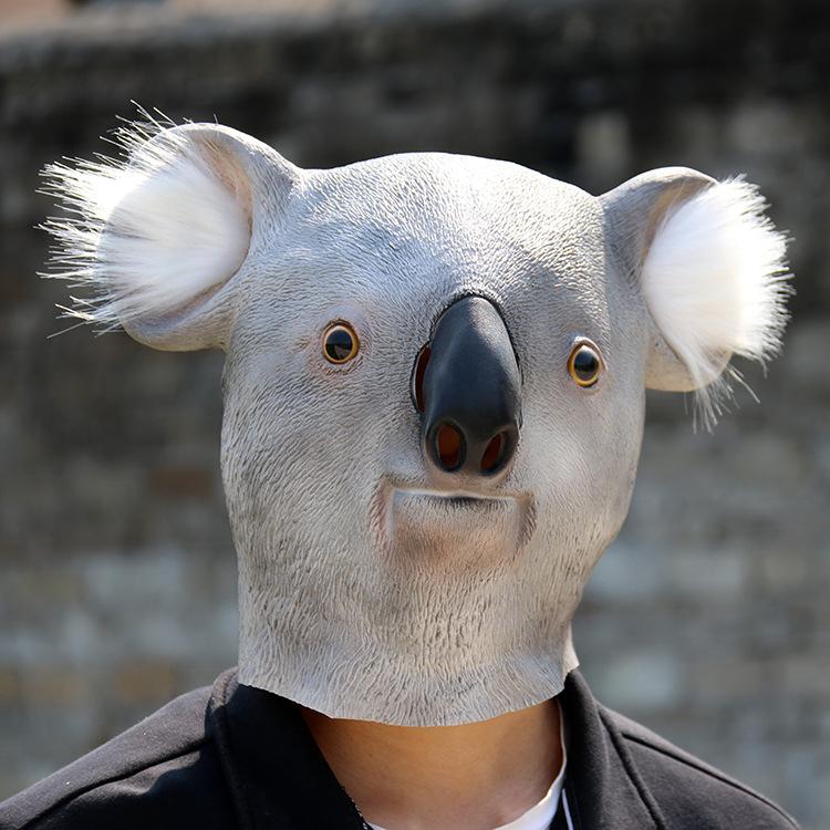 

Cute Koala Latex Mask One size fits all adults серый