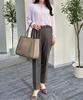 Aoki Long Sleeve Blouse with Tuck Easy Choice of Perfect for Commuting and Office Lavender Design, Care, Washable, Designs, Work, (LE25-026S)