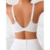 Women S Plus Size Seamless Deep V Leopard Print Thin Underwire Free Bra