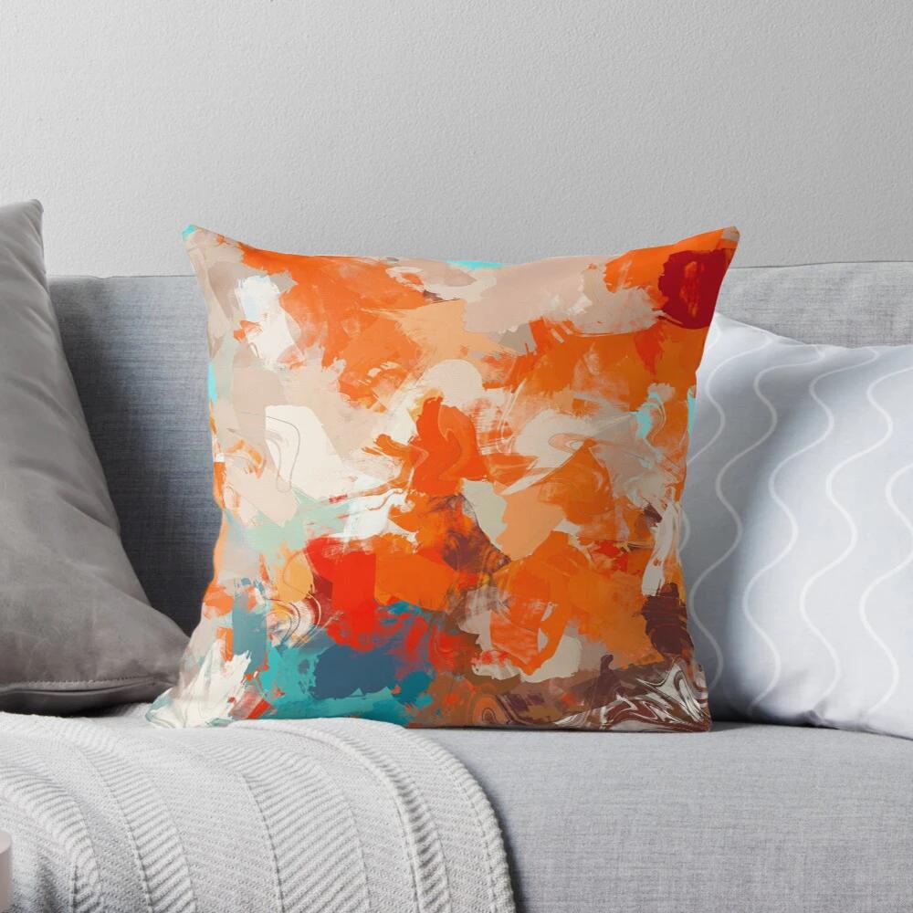 Simple Bedroom Living Room Decoration Sofa Bed Pillowcase Abstract Human Animal Flower Pattern Home  Cushion Cover
