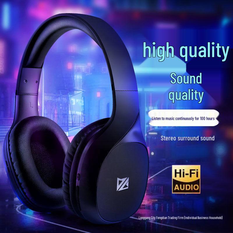 Universal Wireless Over-Ear Bluetooth Gaming Headset with High-Quality Sound and Positioning
