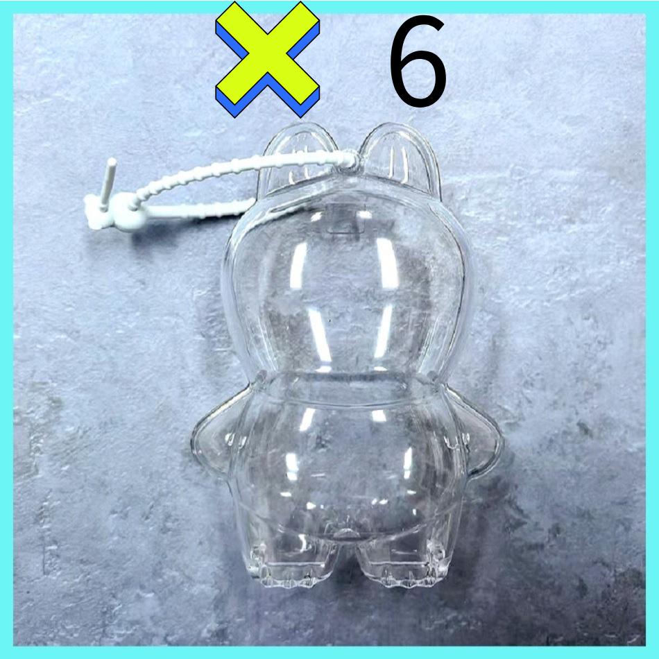 For New LABUBU Protector Case Protection Cover V4 Pendant Doll Storage Box Anti Dust Case For Labubu Clear Case Doll Accessories