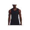 Under Armour UA Launch Elite Solid Logo Slim Fit Moisture Wicking Cool Round Neck Sleeveless Tank Top Men Tops Black 1382608-001