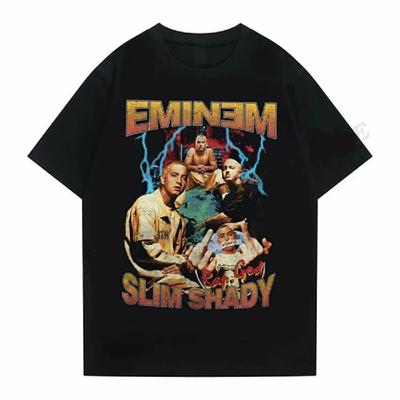 JRJZ Eminem Tričko Pre Mužov A Ženy Módne Bavlnené Tričko Topy Detské Hip Hop Tričká Rocková Hudba Tričko Pre Mužov #913217