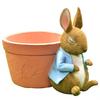 Shinshin Boeki Peter Rabbit Flower Pot, Sleeping Peter, Approx. 14 X 17 X 10 Cm, 8540532