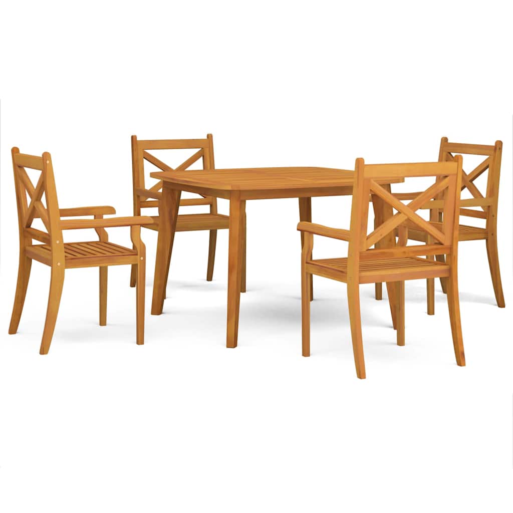 Vidaxl 5-Cz. Garden Furniture Set, Solid Acacia Wood