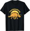 Tacosaurus Taco Triceratops Grafik T-Shirt Lustiges Dinosaurier-Liebhaber Freizeit Baumwoll-T-Shirt