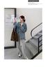 Women's Light Blue Denim Jacket - Korean Retro Style, Versatile for Spring and Autumn, Casual BF Fashion Trend.