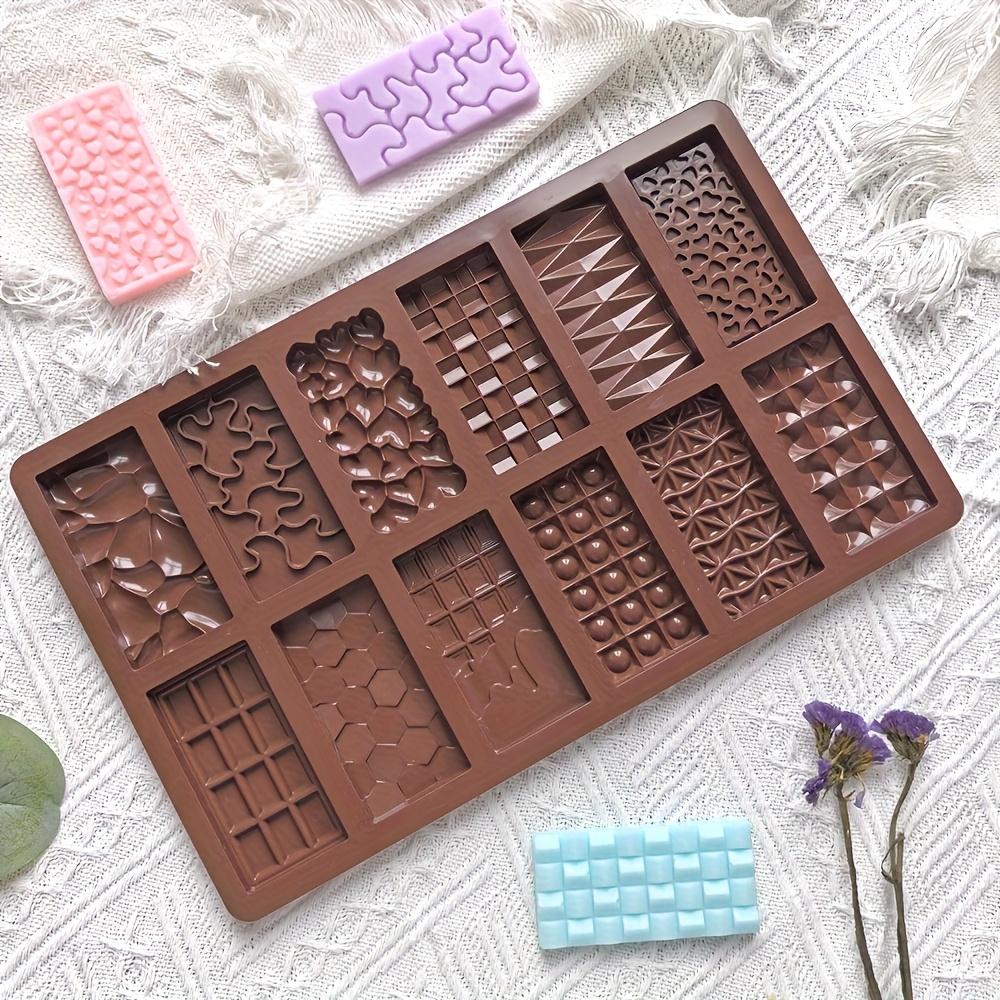 Set di 12 stampi in silicone per cioccolato per dolci, decorazioni per torte, biscotti, gelatine, budini Fai da te Antiaderente Riutilizzabile