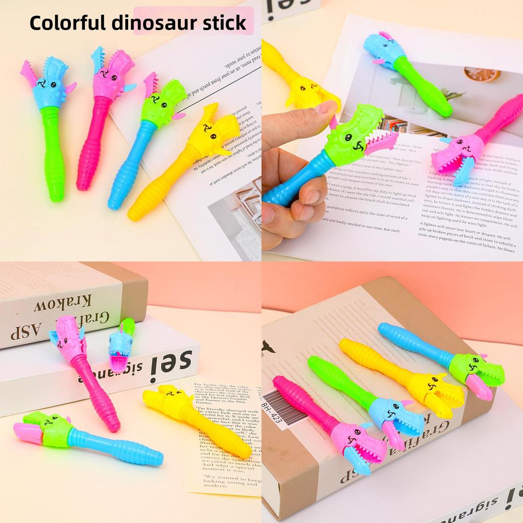 Creative Dinosaur Bite Hand Toy With Plastic Play Set For Childrens Pretend Play Gift