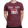 Eurovision Song Contest T-Shirt Men  Casual 100% Cotton Tee Shirt Round Collar Short Sleeve T Shirt Printed Clothing