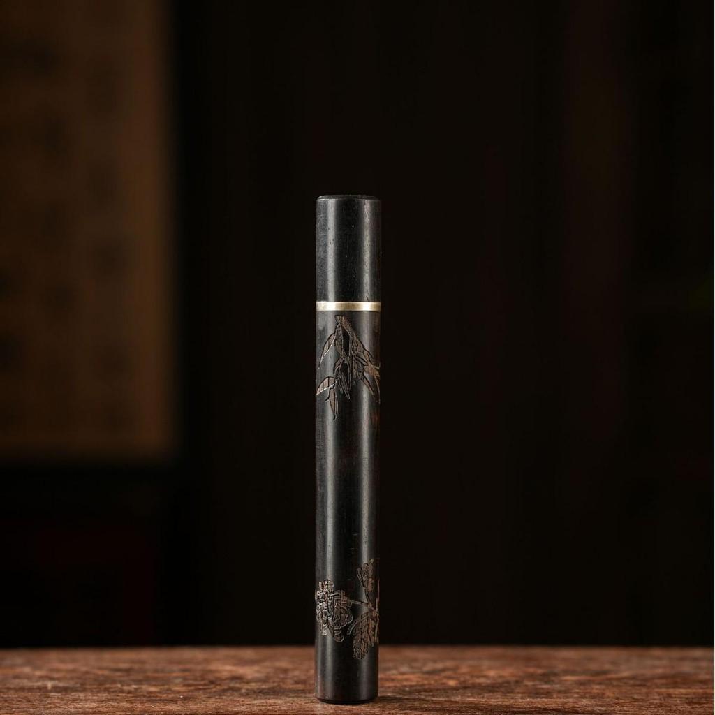 Black Ebony Wood Incense Holder - 10g Pack for Home Use Gift Giving, Elegant Agarwood & Sandalwood, Exquisite Incense Burner