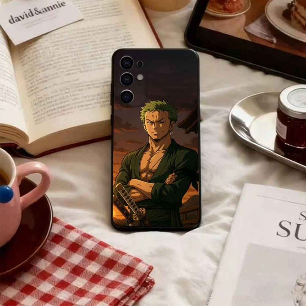 Roronoa Zoro Phone Case For Samsung S25,S24,S21,S22,S23,S30,Ultra,S20,Plus,Fe,Lite,Note,10,Soft Black Cover