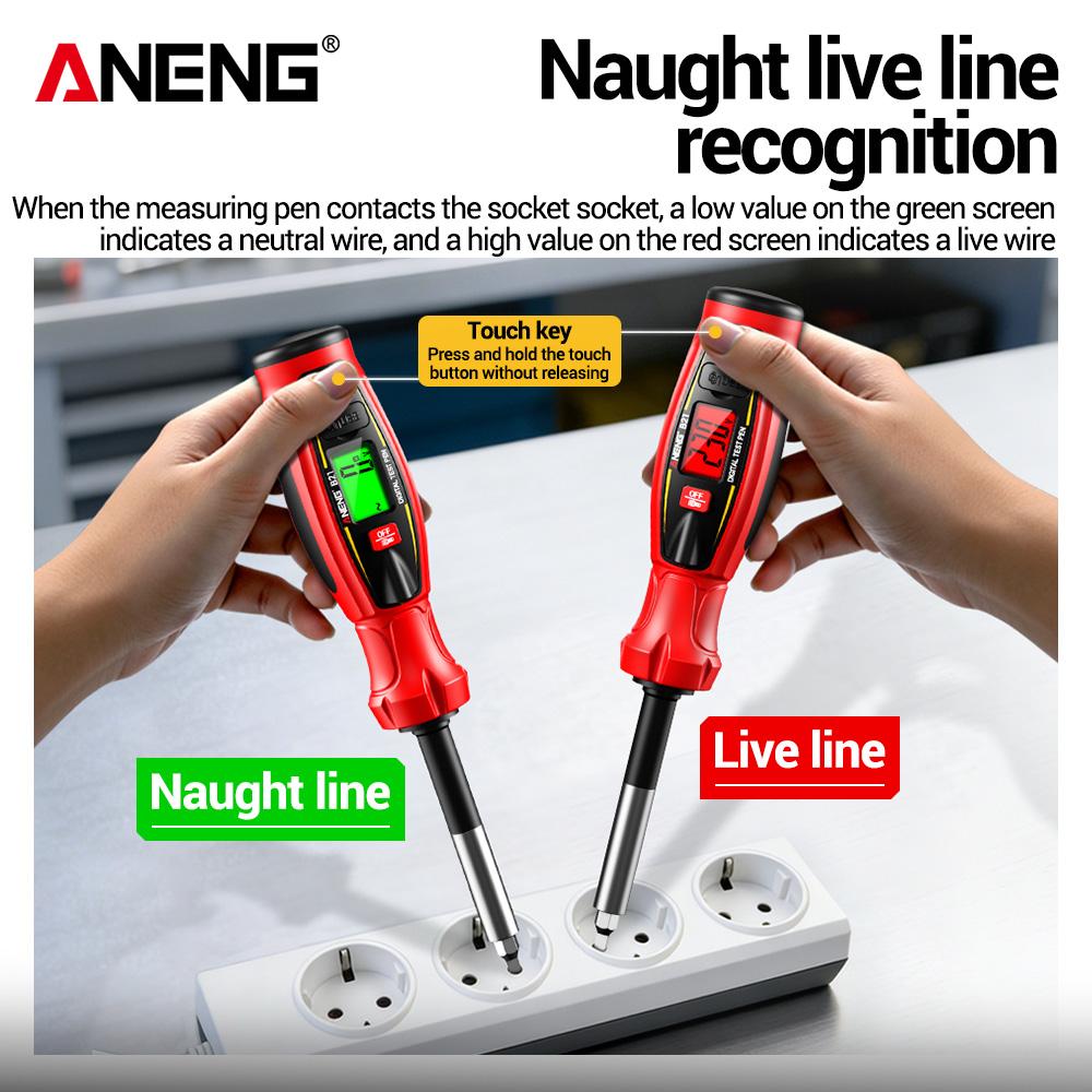 2026 ANENG B21 Voltage Tester Pen Non Contact AC 30V -1000V Voltage Rechargeable NCV Wire Detector Breakpoint Lookup Electrician Tools Digital Display