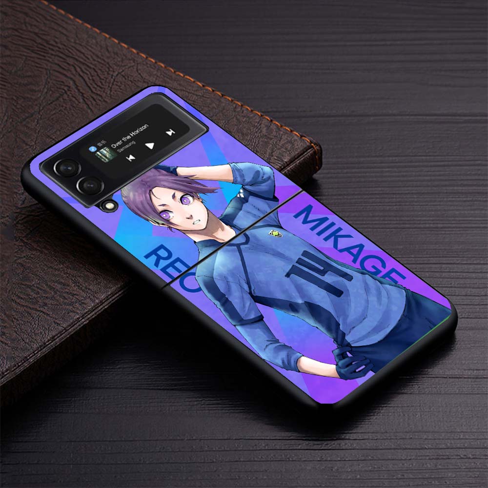 

Hot Anime Blue Lock Phone Case For Samsung Galaxy Z Flip3 Flip4 Flip5 Flip6 Flip7 For Z Flip 7 6 5 4 3 5G Hard Folding Cover Gal Samsung Z Flip 5