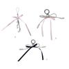 Cute Pearl Ribbon Bowknot Keychain Pendant Keyring Charm Lovely Hanging Decorations for Purse Bag Backpack Handbag