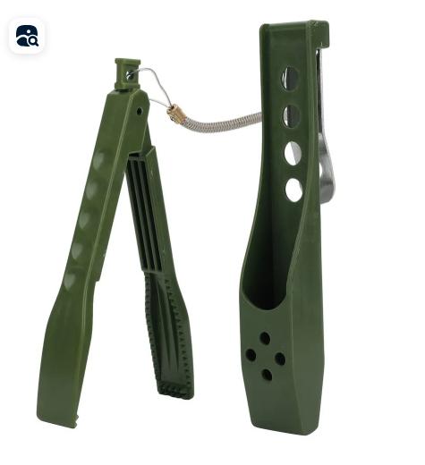 Fish Control Clamp Set Plastic Fish Catcher Grass Green One Size