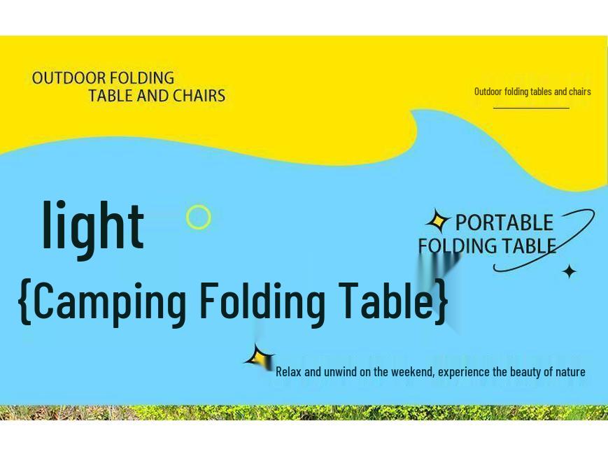 Portable Heightened Outdoor Camping Foldable Table - Lightweight Egg Roll Design