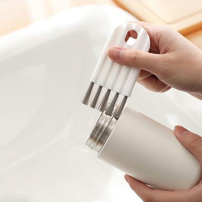 Multifunctional Cleaning Brush Bendable Cup Cover Groove Gap Dead Corner Brushes