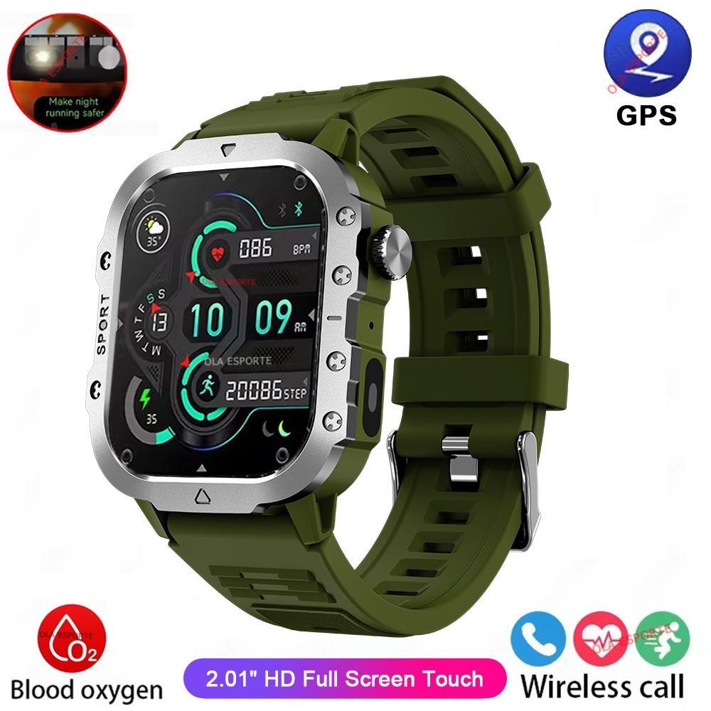 Nuovo SmartWatch Uomo Per Donna Militare Outdoor Tracker GPS Orologi Sportivi Cardio Frequenza Sonno Impermeabile Smart Watch IOS Android