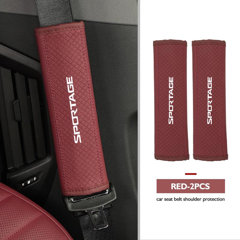 ASP1  Car Seat Belt Cushion Safety Belt Shoulder Protector Pad For KIA Sportage Rio Ceed Niro Soul Stonic Proceed Sorento