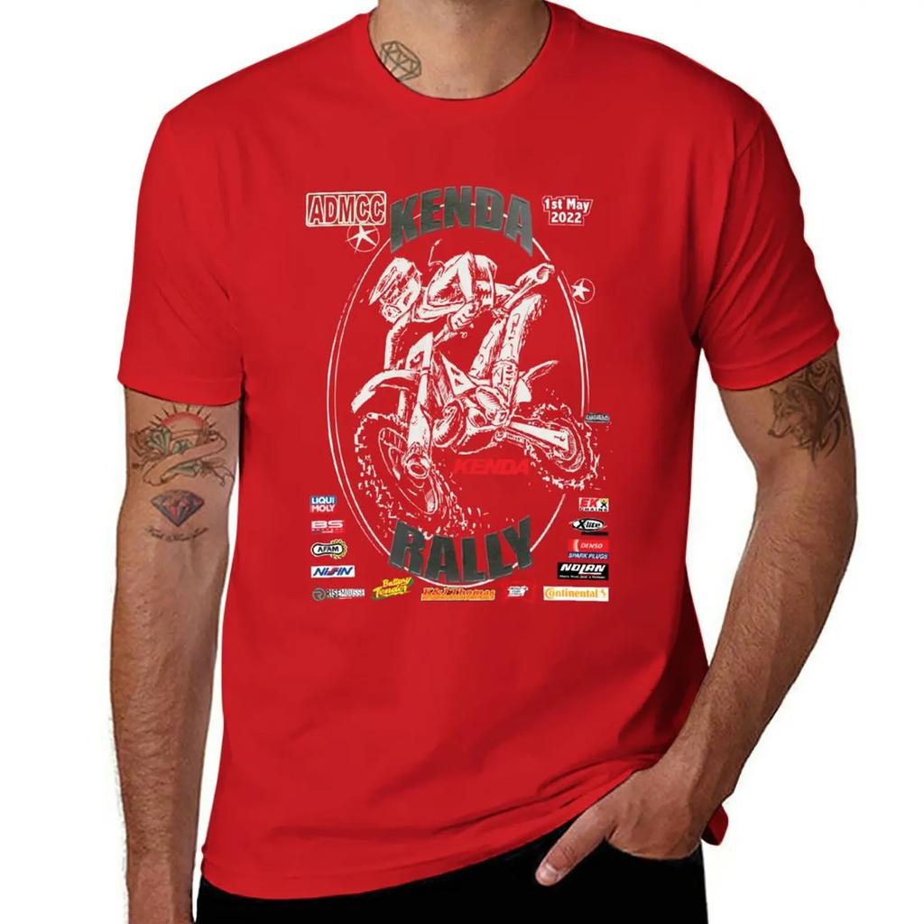 2022 Kenda Rally T-Shirt Plain Cute Clothes Blacks T Shirts for Men Graphic