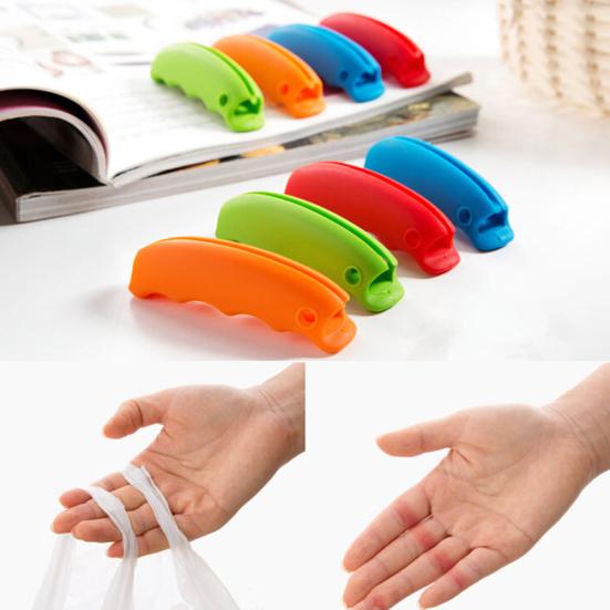 Soft Silicone Bag Carrying Kit Creative Bag Hanging Clip Shopping Kitchen Gadget