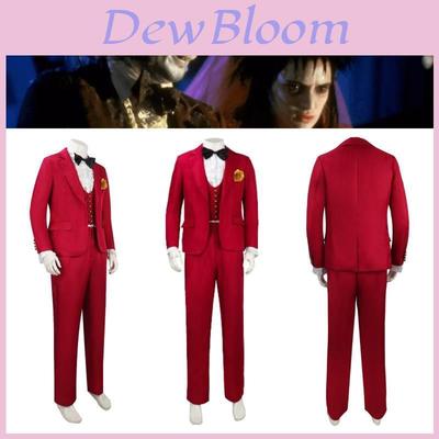Original Stock Factory Wholesale Dark Wizard Red Suit Halloween Costume Men's Clothing