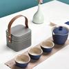 Business Gifts Travel Tea Set Kuaike Cup One Pot Three Cups Portable Cover Bowl Small Set Outdoor Kung Fu Tea Set