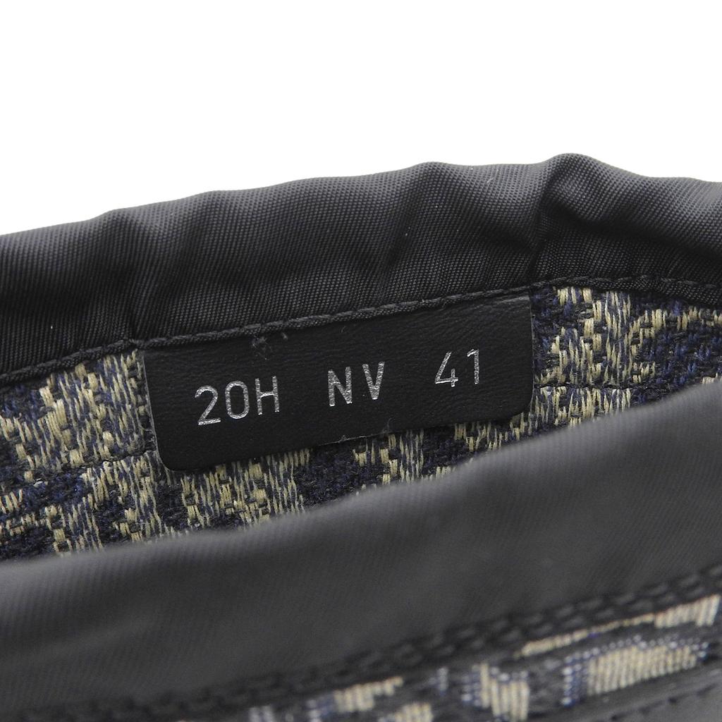 DIOR short boots Oblique High Top Combat black leather mens 41 Used