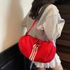 Fashionable striped lightweight women's yoga bag, stylish and versatile handbag, large-capacity casual crossbody gym bag
