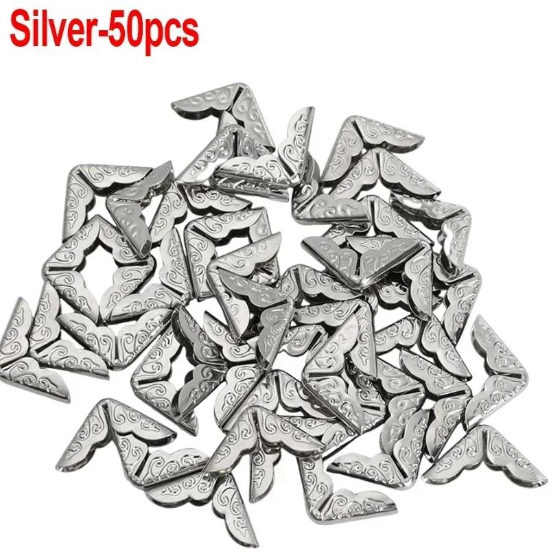 500/50x Photo Corner Protectors Albums Menus Books Folders Scrapbooking Edge Metal Corners Decoration Crafts Office Supplies