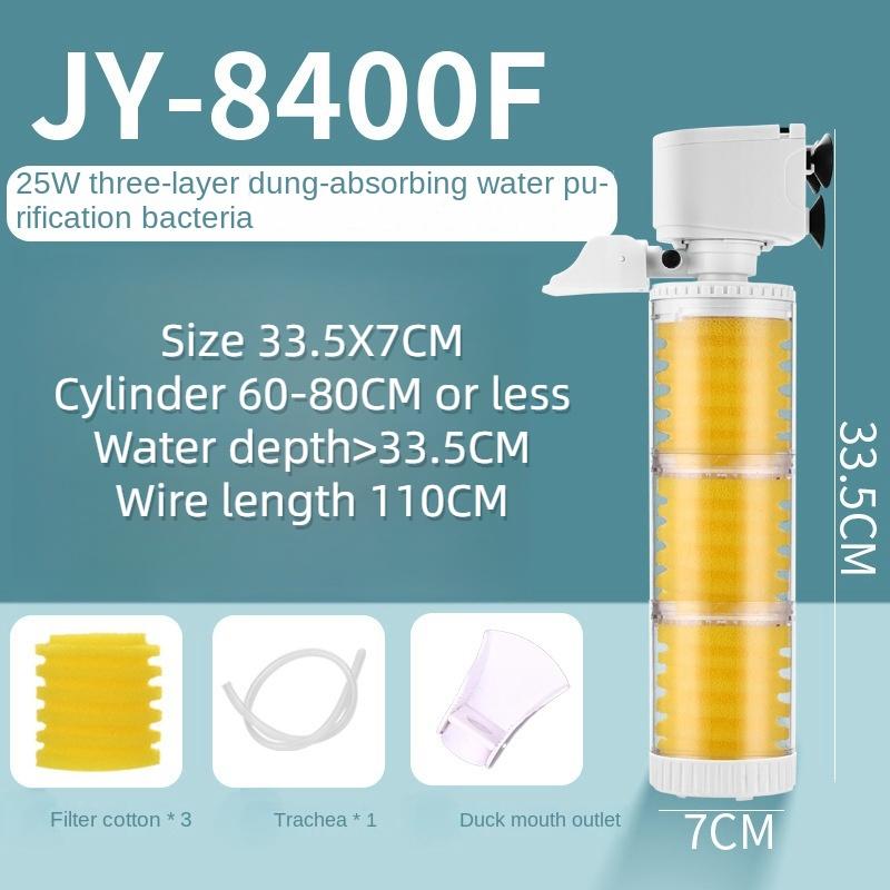 Filtru de acvariu silențios trei într-un echipament de filtrare cu pompă submersibilă încorporată filtru de acvariu