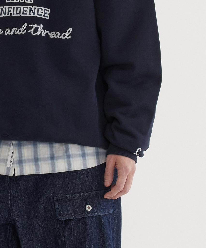 COVERNAT Classic Arch Logo Sweatshirt Dark Navy