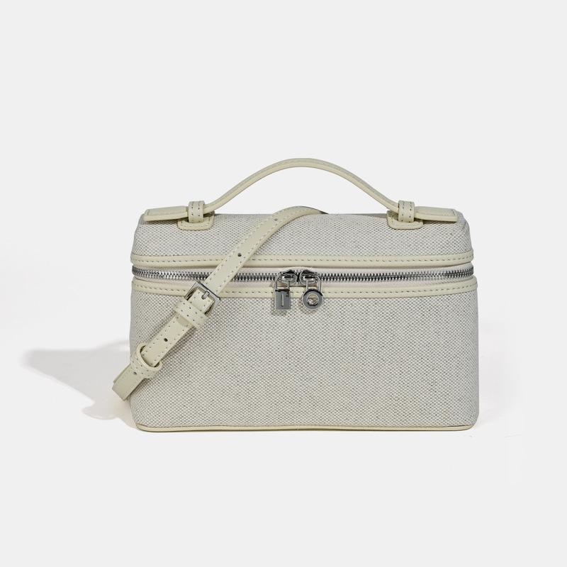 New LP19 Mini Shoulder Bag Real Cowhide Canvas Gigi Messenger Bag Box Bag