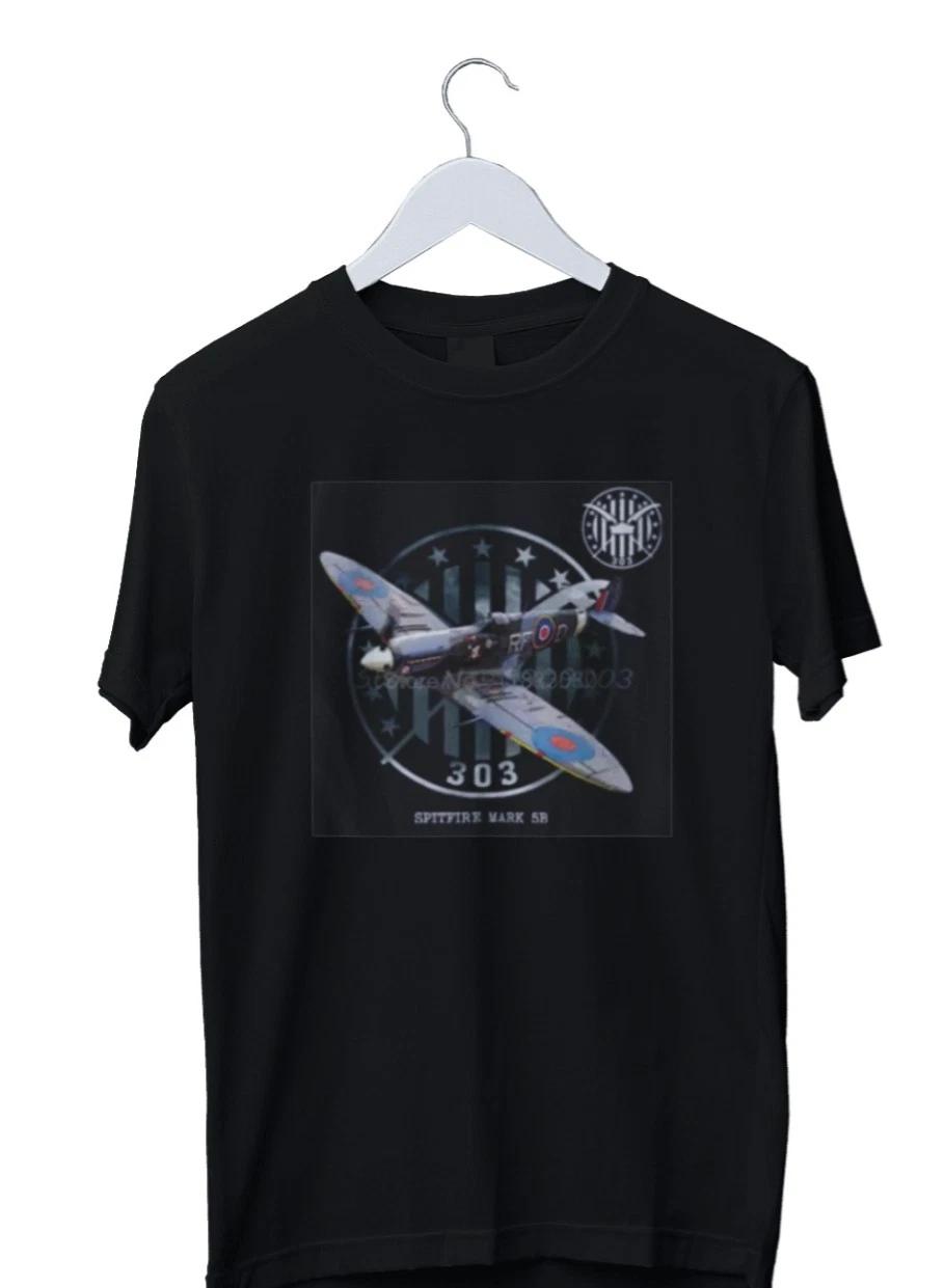 Men s and Women s T-shirts Spitfire Mark 8B Fighter Planes France United States L